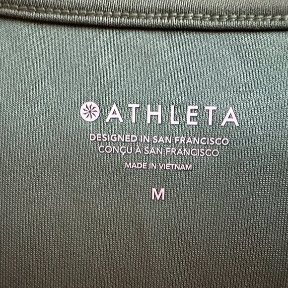 Athleta Set V-Neck Sweatshirt & Capri Pants Seasoft Willow Size Medium - Picture 7 of 9